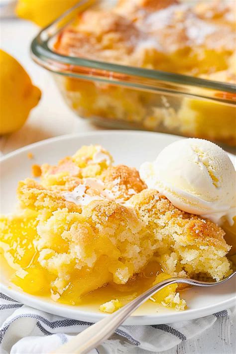 Lemon Cream Cheese Dump Cake Insanely Good