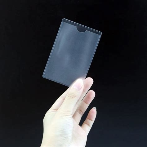 Smart Transparent Plastic Id Credit Card Holder Protector Sleeve Buy