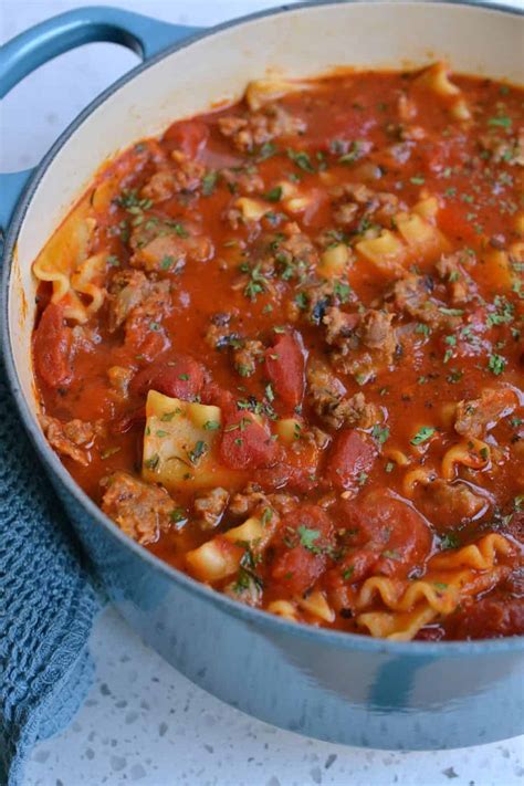 Best Lasagna Soup Recipe | Small Town Woman