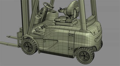 Electric Forklift Linde E D Model Turbosquid