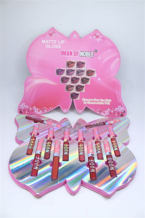Set 12 Rujuri De Buze Iman Of Noble Nude Matte Lip Butterfly