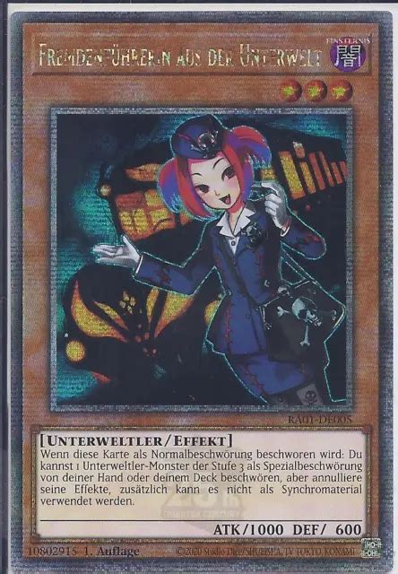 Yu Gi Oh Ra De Fremdenf Hrerin Aus Der Unterwelt Auflage Qcscr