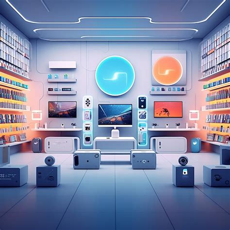 Electronics Shop Cartoon