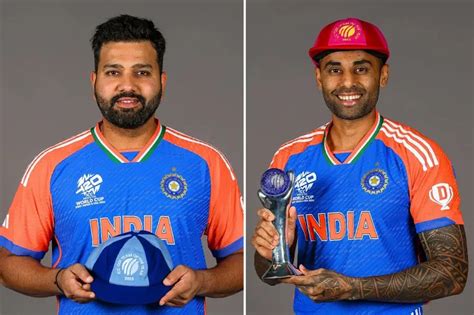 Indian Cricket Team Members Honored With ICC Team Of The Year Caps