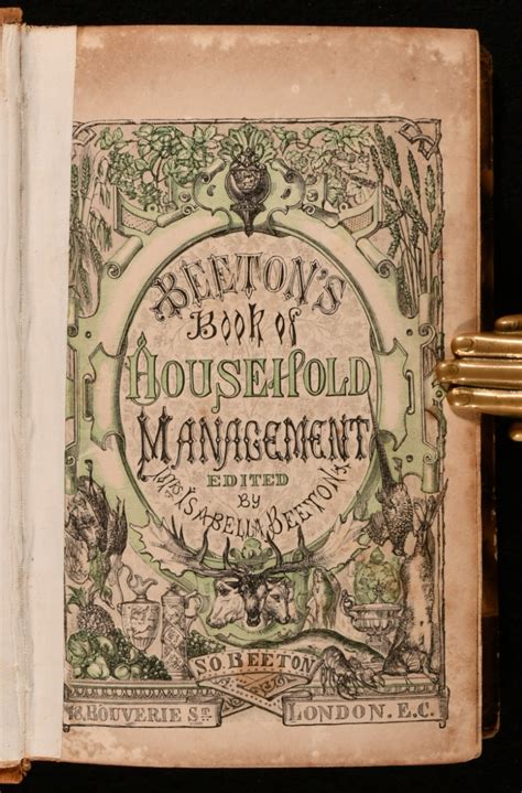 The Book Of Household Management By Mrs Isabella Beeton Very Good