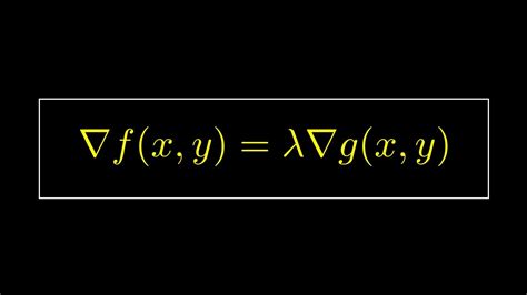 El M Todo De Los Multiplicadores De Lagrange Youtube