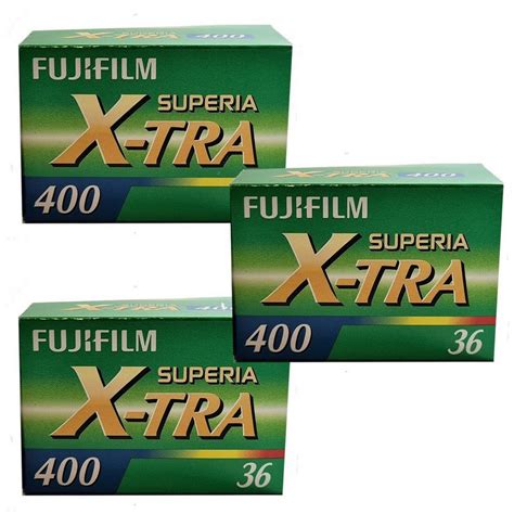 FUJIFILM 3 x Fuji Superia X-Tra 400/36 Kleinbildfilm für Superzoom-Kamera