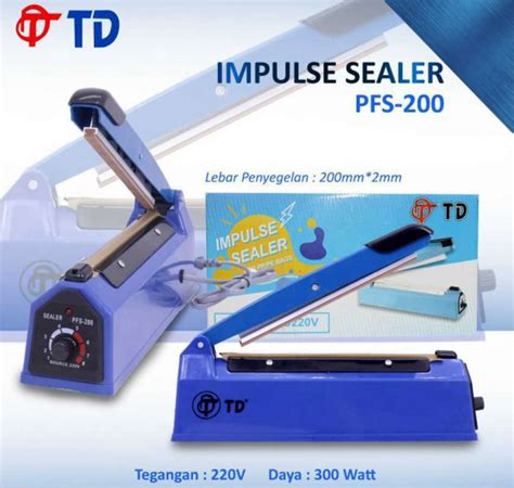 Jual Impulse Sealer Alat Press Perekat Las Plastik Cm Pfs Di