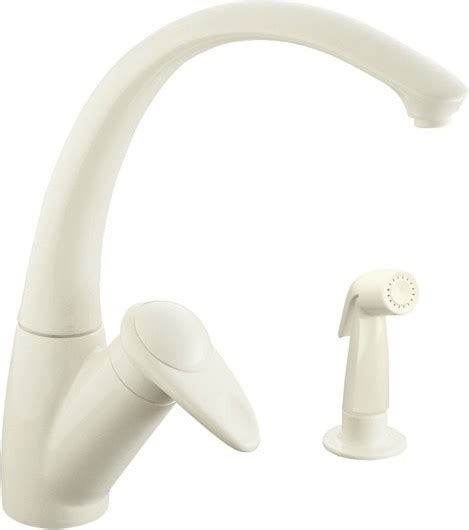 Kohler Avatar K 6356 96 Biscuit Single Control Kitchen Faucet With Side