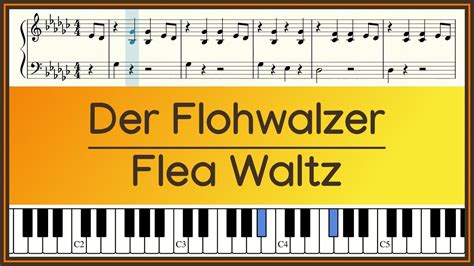 Der Flohwalzer Flea Waltz Mit Noten Piano Youtube