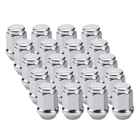 20 PC M12x1 25 12x1 25 19mm Hex 1 38 Tall Lug Nuts Chrome Lug Nuts EBay