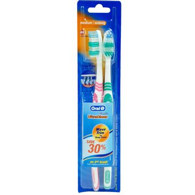 Oral B Classic Ultra Clean Medium Toothbrushes Pk Of Colour