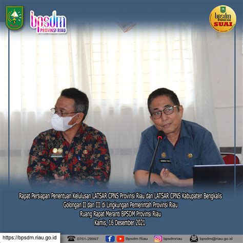 Rapat Persiapan Penentuan Kelulusan Latsar Cpns Provinsi Riau Dan