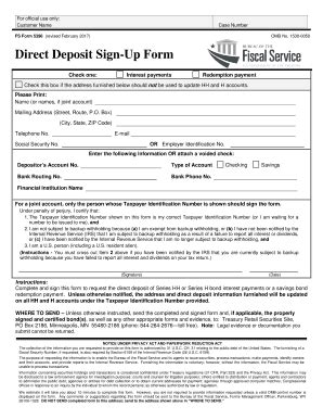 24 Printable Direct Deposit Sign Up Form Templates Fillable Samples