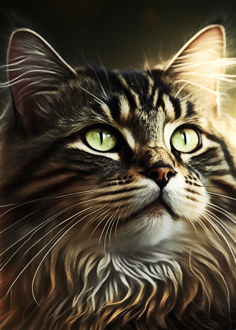 Illustration Artistiques Cute Cat Art Europosters