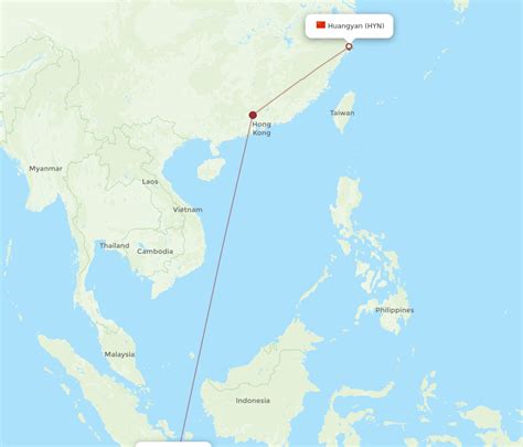 All Flight Routes From Taizhou To Jakarta Hyn To Cgk Flight Routes