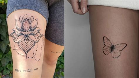 Small Tattoo Designs For Girls On Thigh