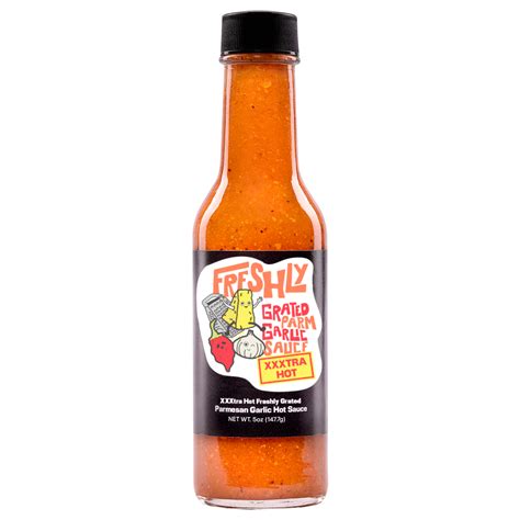 Xxxtra Hot Freshly Grated Parmesan Garlic Hot Sauce Zesti