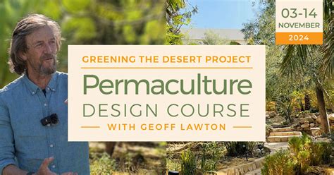 Permaculture Design Certificate Course Pdc Rd Th Of November