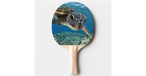 Hawaiian Green Sea Turtle Ping Pong Paddle Zazzle