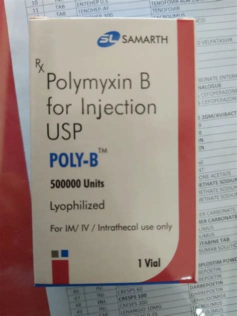 Polymyxin B For Injection Usp At Rs Vial Poly Rx In Lucknow Id