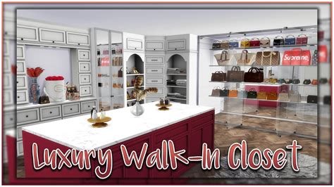 Luxury Walk In Closet SIMS 4 ROOMBUILD YouTube