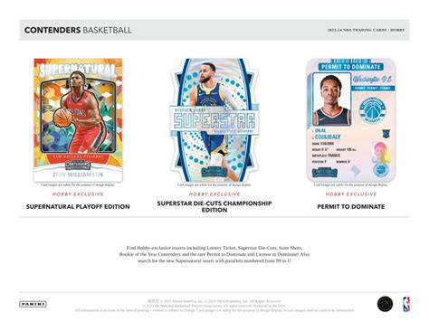 NBA 2023 24 PANINI CONTENDERS BASKETBALL HOBBY製品情報 Trading Card