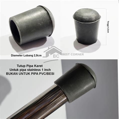 Jual Tutup Pipa Karet Abu 1 Inch 2 5 Cm Kaki Kursi Diameter 2 5cm