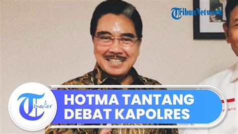 Hotma Sitompul Tantang Kapolres Jakarta Selatan Anggap Surat Penahanan