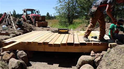 How To Build A Wooden Bridge Over A Creek - Diy Projects