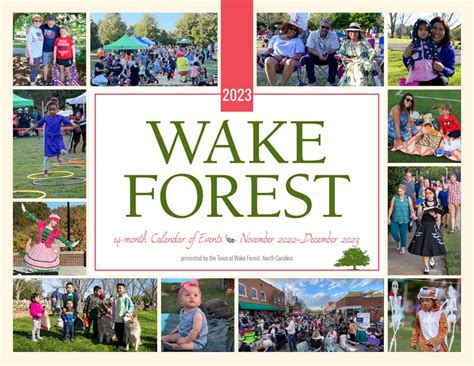 Wall Calendar | Town of Wake Forest, NC