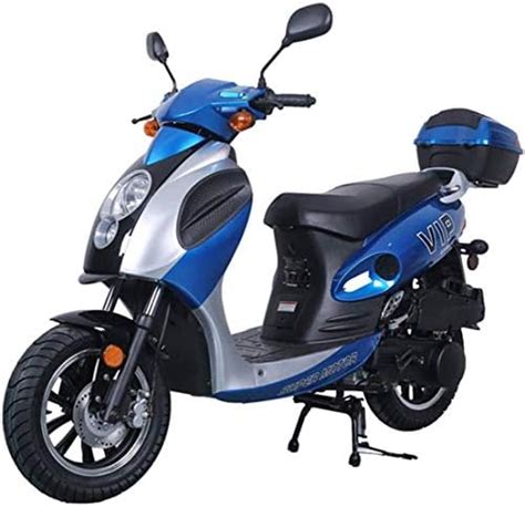 Amazon X PRO 150cc Moped Motorcycle S150 Adult Gas Moped Blue