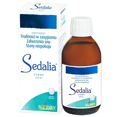 Boiron Sedalia Syrop Ml Na Uspokojenie Na Sen Allegro Pl