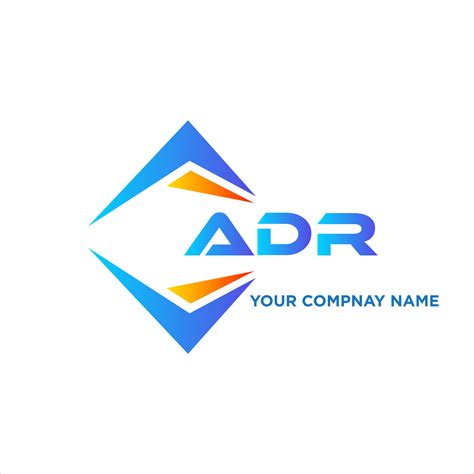 ADR Abstract Technology Logo Design On White Background ADR Creative