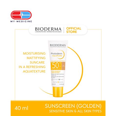 Bioderma Photoderm Aquafluide Spf50 Moisturizing Mattifying Sunscreen