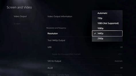 Ps5 Beta Firmware System Software Adds 1440p Support And Gamelists