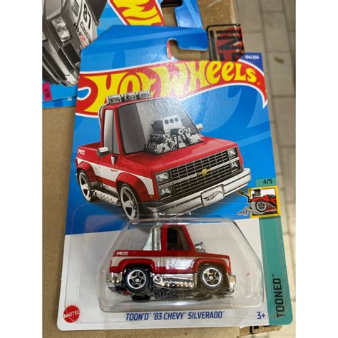 Hot Wheels Tooned Chevy Silverado Red HW Original Shopee Malaysia