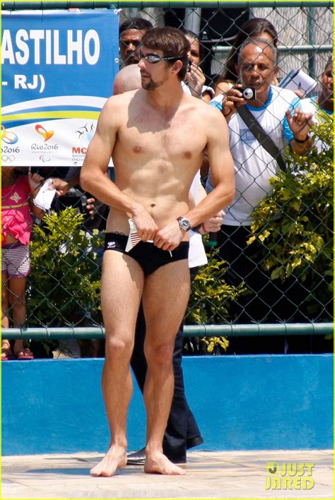 Michael Phelps Shirtless Speedo Swim Class In Brazil Photo 2749443 Michael Phelps