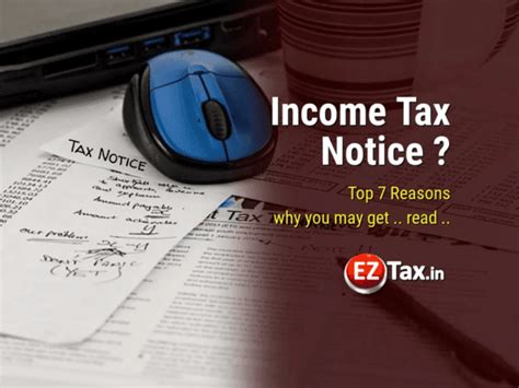 Income Tax Notice Top 7 Reasons Why You May Get One EZTax