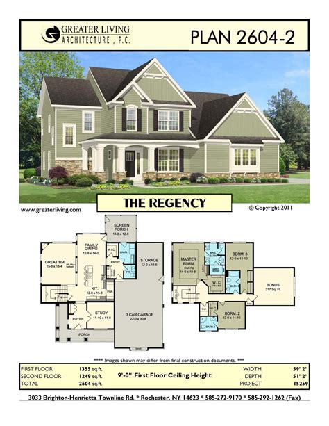 Plan The Regency House Plans Two Story House Plans