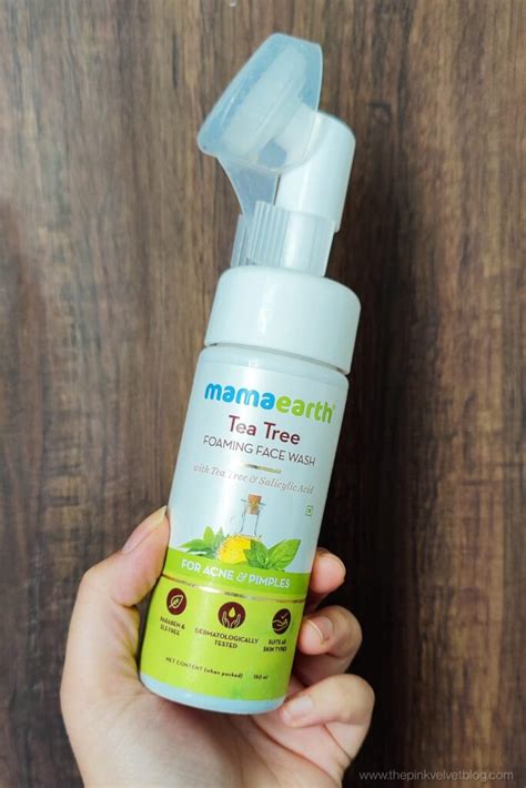 Mamaearth Tea Tree Foaming Face Wash Review The Pink Velvet Blog