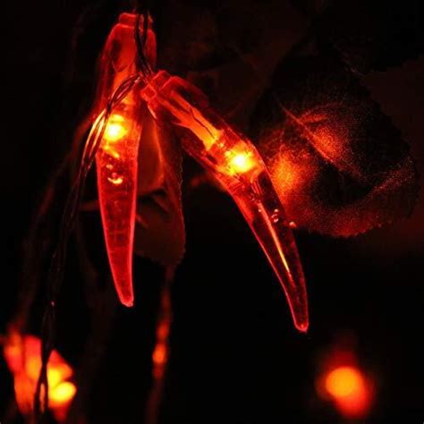 Red Chili String Lights Ft Led Chili String Lights Battery Operated