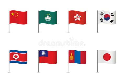 China Flags Hong Kong Stock Illustrations China Flags Hong Kong