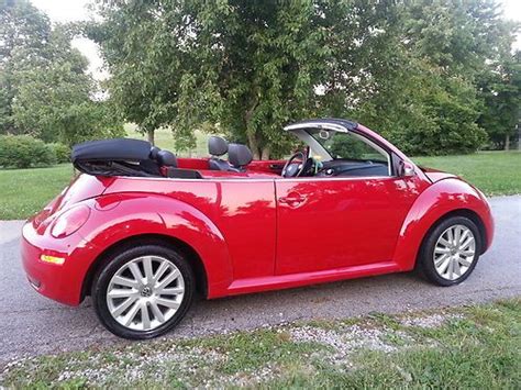 Find used 2008 VW Beetle Convertible Red 70K Miles Excellent Condition ...