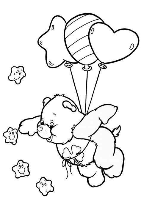 Birthday Care Bear Coloring Pages Coloring Pages