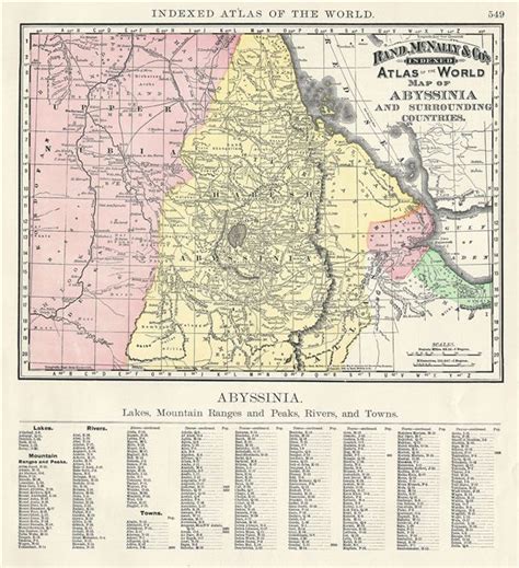 Map of Abyssinia and Surrounding Countries.: Geographicus Rare Antique Maps