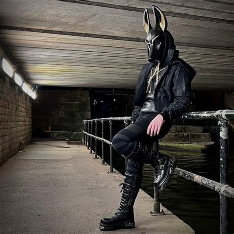 Anubis Black Mask Hand Made Etsy