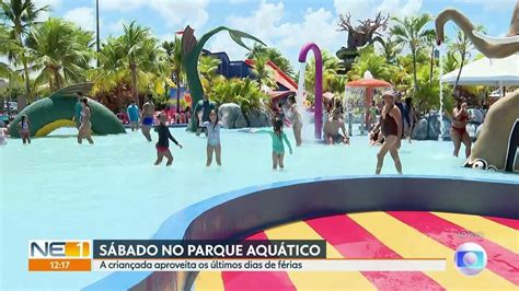 Vídeo Parque Aquático é Opção De Diversão Para As Crianças No Fim De