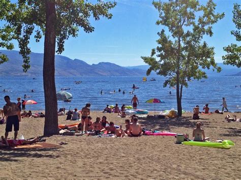 Gyro Beach Summertime Okanagan Valley British Columbia Recreation Area