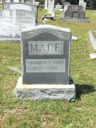 Thaddeus Lunn Mace M Morial Find A Grave